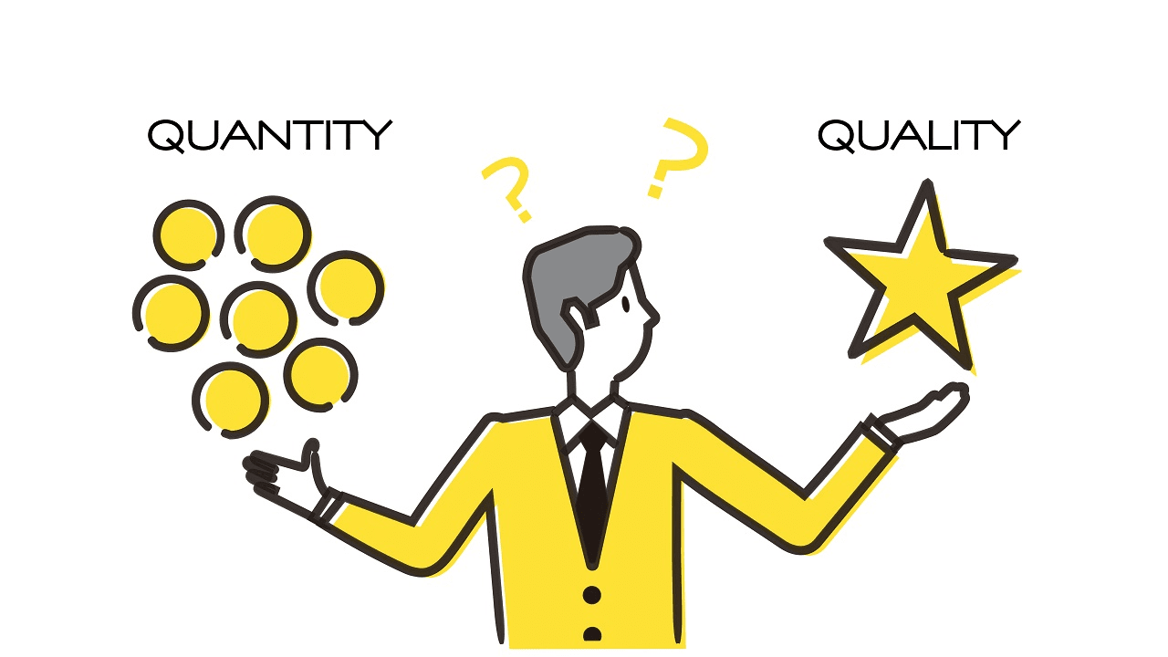 Dalam dunia konten digital, seringkali muncul pertanyaan yang sangat umum dan masih diperdebatkan oleh banyak orang, yaitu KUANTITAS vs KUALITAS Konten, Mana yang Lebih Penting? Jawabannya mungkin tergantung pada konteks dan tujuan Anda. Namun, ada beberapa hal yang dapat dipertimbangkan sebelum Anda memutuskan apakah akan fokus pada kuantitas atau kualitas konten.