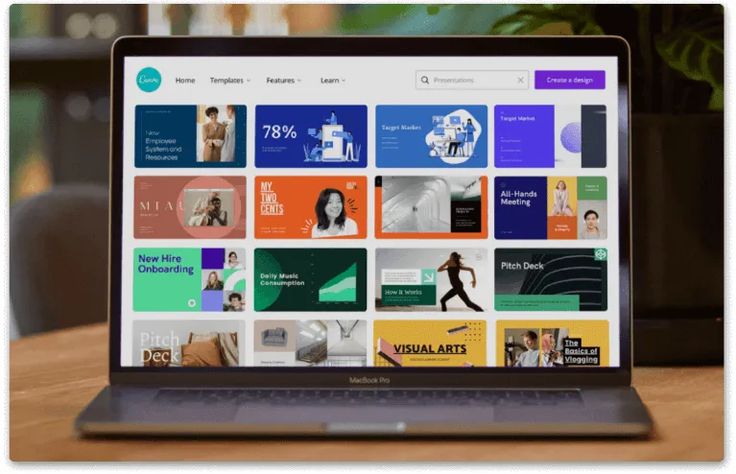 cara membuat presentasi di Canva
