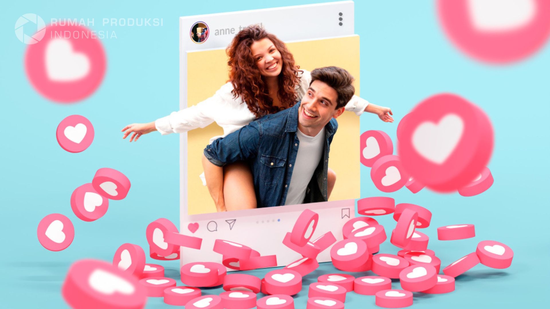 Ilustrasi kreator konten yang mengatur jadwal posting media sosial dengan tenang dan terorganisir