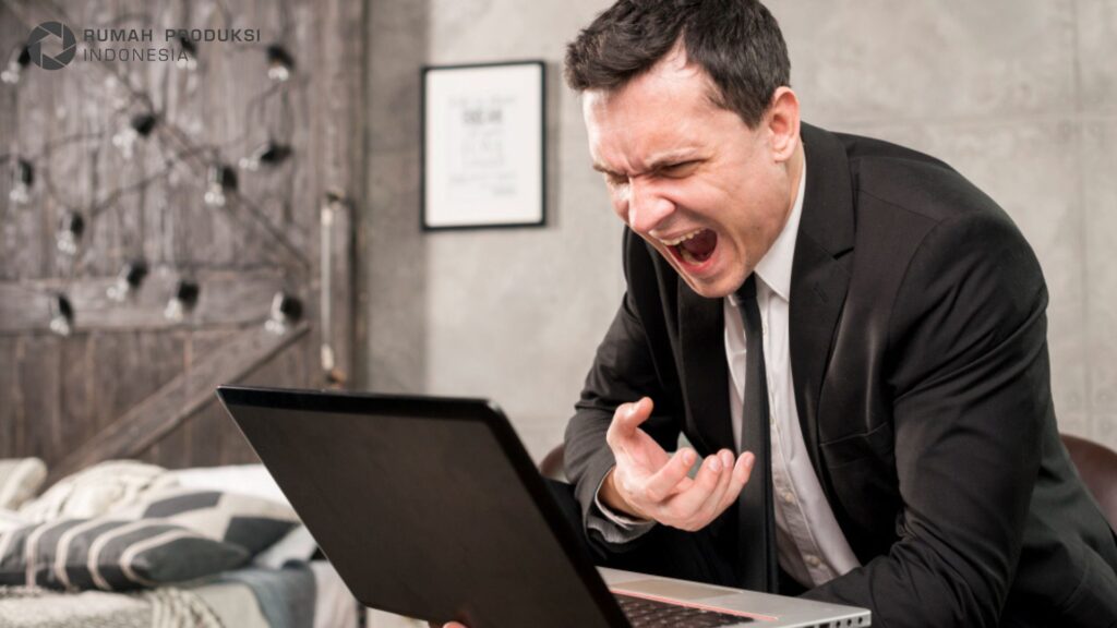 pebisnis sedang melakukan kesalahan dalam email marketing