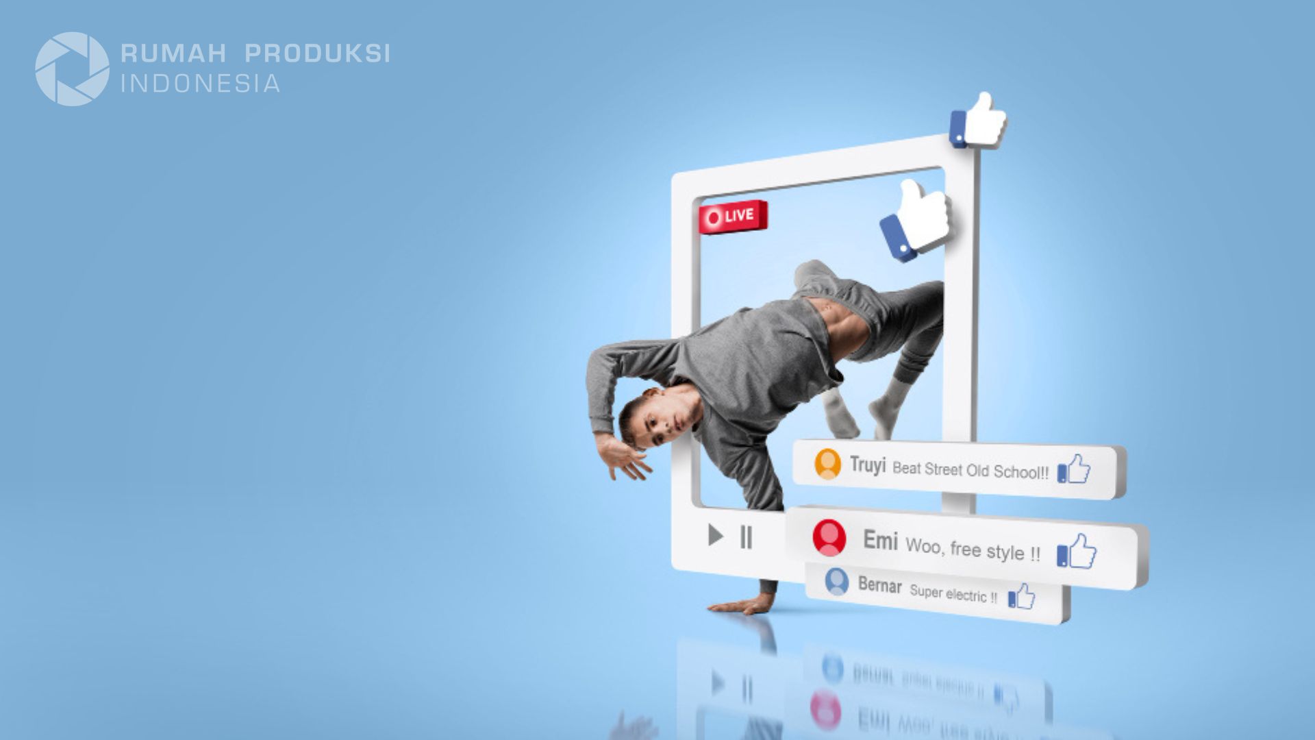 Ilustrasi pembuatan konten sosial media yang menarik untuk meningkatkan interaksi audiens