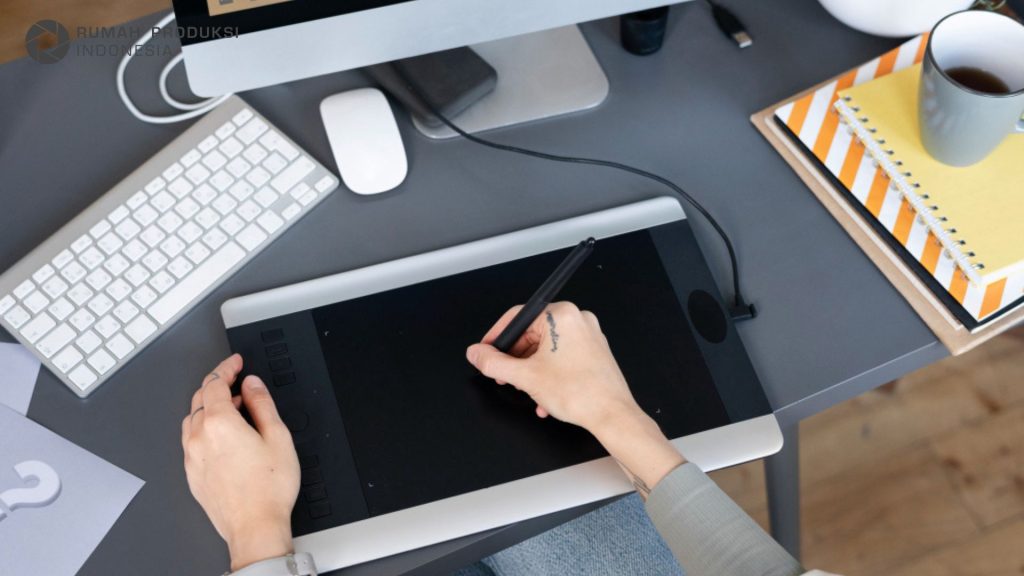 design grafis modern yang mencerminkan branding bisnis