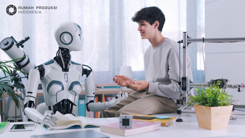 ilustrasi transformasi digital dalam layanan kesehatan 2025 dengan teknologi AI, telemedicine, dan perangkat wearable