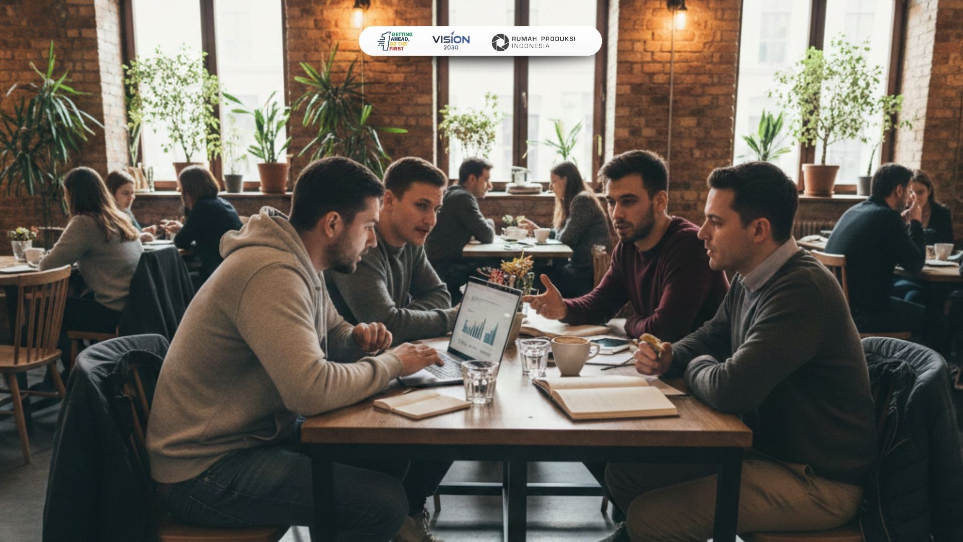 Pemilik bisnis online menganalisis performa penjualan dan menyusun strategi digital marketing