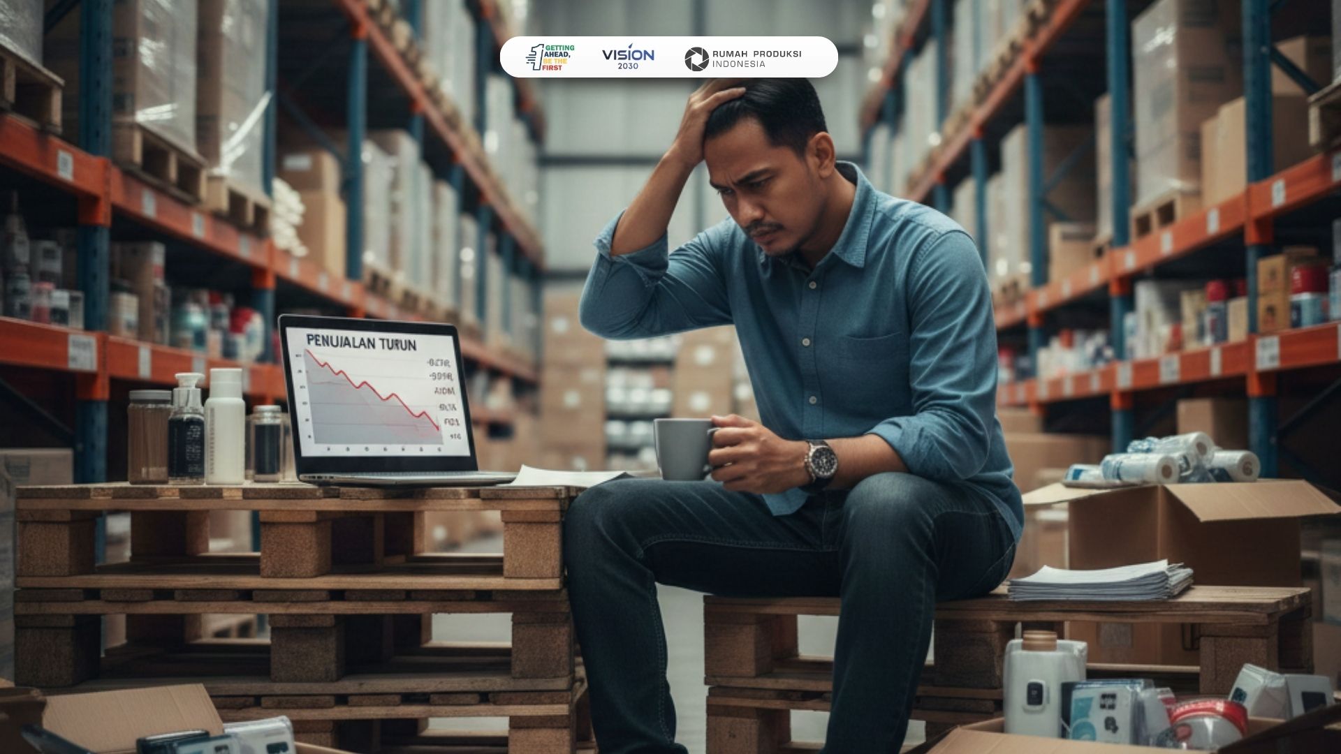 grafik penjualan online turun dan strategi peningkatan penjualan digital