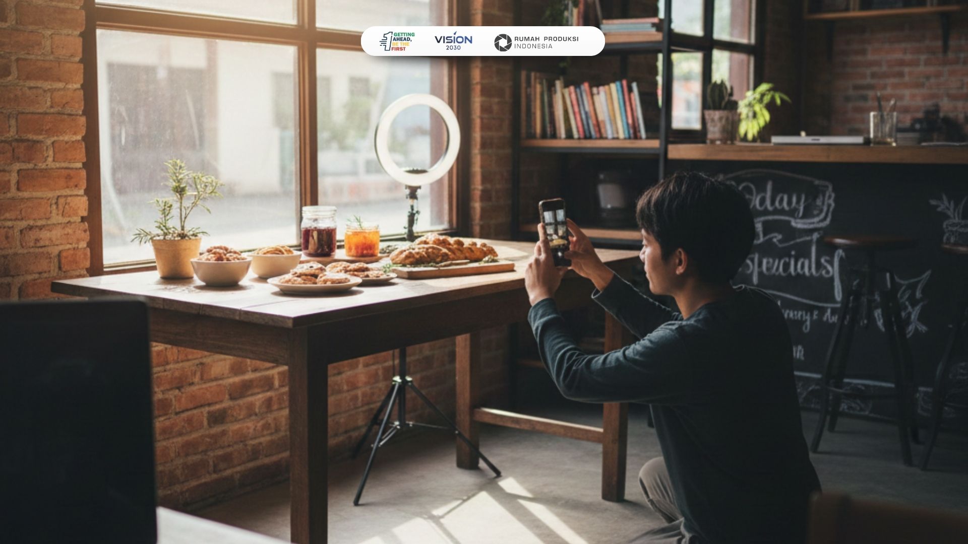 foto produk sederhana di rumah menggunakan HP dan cahaya jendela