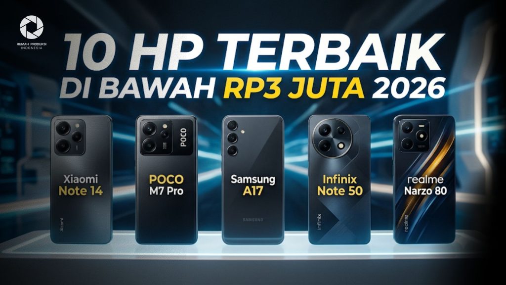 10 HP Terbaik di Bawah Rp3 Juta Tahun 2026 dengan Performa Kencang dan Kamera Bagus