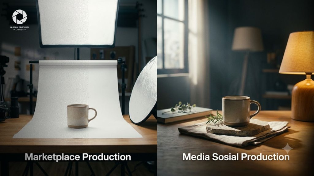 Produksi Foto Produk untuk Marketplace vs Media Sosial Mana yang Lebih Efektif