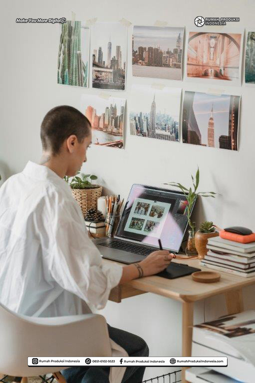 Background brosur makanan menarik