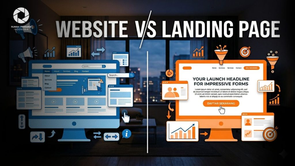 Perbedaan Website dan Landing Page untuk Bisnis yang Wajib Anda Pahami