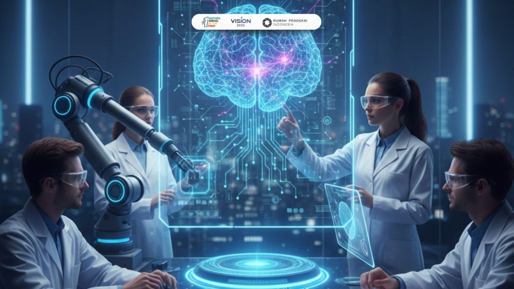 seseorang menggunakan teknologi AI dalam berbagai aktivitas sehari-hari seperti kesehatan, pendidikan, dan produktivitas”