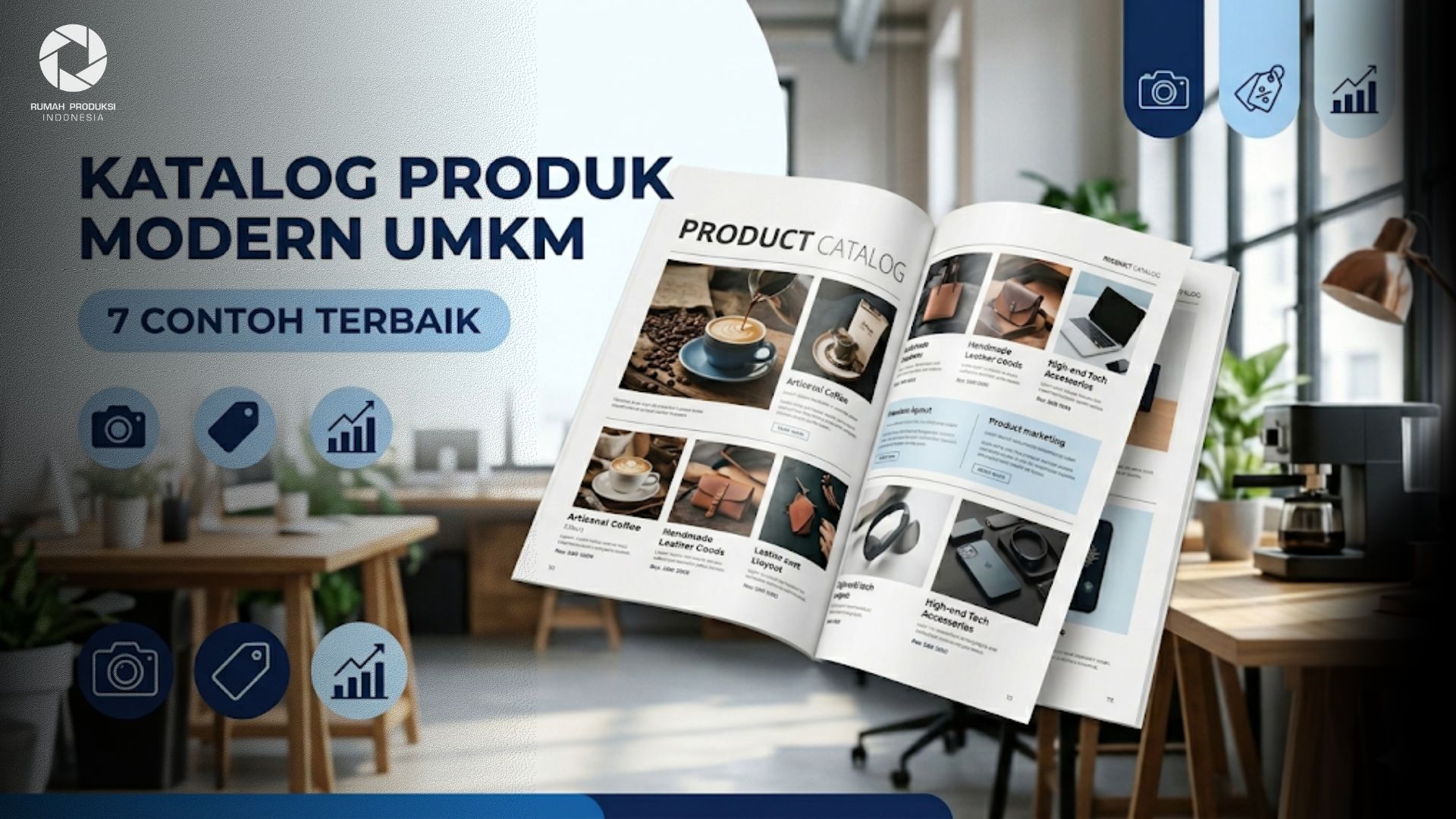 katalog produk profesional untuk UMKM dengan desain modern dan tampilan produk yang menarik